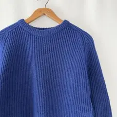 70s St MICHAEL ウール フィッシャーマンセーター スコットランド製