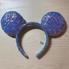 ミッキー型スパンコールカチューシャ