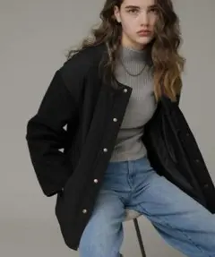 ノーカラーブルゾン ノーカラージャケット