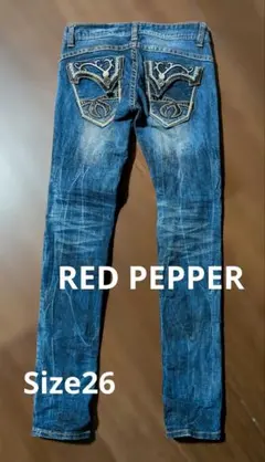 RED PEPPER スキニーデニムパンツ