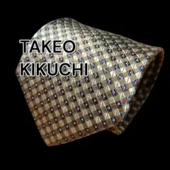 【TAKEOKIKUCHI】タケオキクチ　イエロー系　チェック柄　日本製
