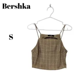 Bershka ベルシュカ チェック柄 キャミソールビスチェ 重ね着 Sサイズのサムネイル