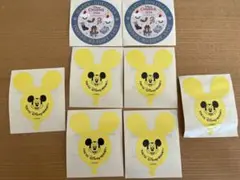 ミッキーマウス バルーン型ステッカー 8枚セット