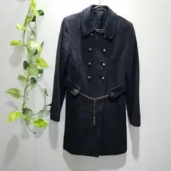 ★コムサイズム COMME CA ISMM ロングコート ピーコート ウール M