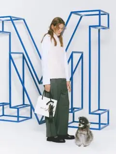 ミラオーウェン　ハイネックニットベスト ロングTシャツSET