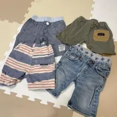 保育園 男の子 2歳 1歳 キッズ 半ズボンセット 90cm、100cm