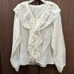 AZUL by moussy フリルブラウスのサムネイル