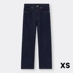 GU ハイライズ ストレート ジーンズ XS 24年商品 丈標準