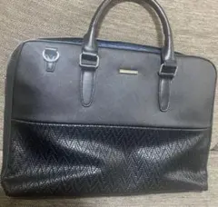 ブラック　ビジネスバッグ 合成皮革