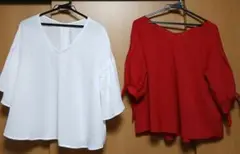 カットソー　ブラウス　M