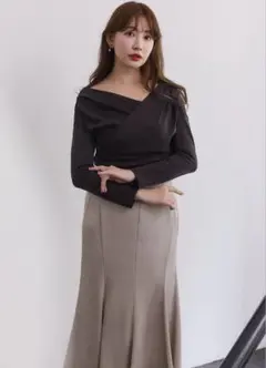 Asymmetric Cotton-blend Jersey Topのサムネイル