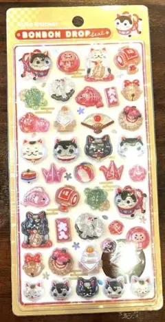 国内正規品　ボンボンドロップシール　和柄　縁起物　1点限り