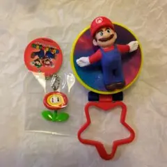 ハッピーセット　マリオギャラクシー　マリオ　ファイアフラワーキーホルダー