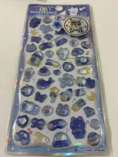 光る ジュエル プチドロップ ステッカー ストーン付き