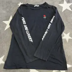 BRONNY ブラック ロングスリーブ Tシャツ