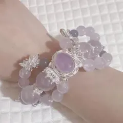 アメジスト デザインブレスレット デザブレ パワーストーン 天然石