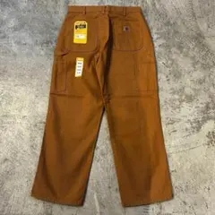 新品 カーハート B11 ウォッシュド ダック ペインター パンツ茶 32x30