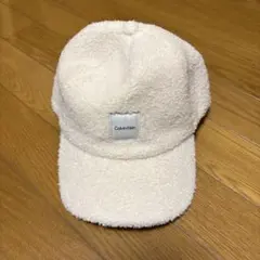 Calvin Klein フリースキャップ ホワイト