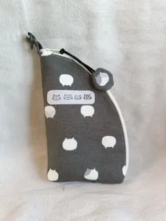 ハンドメイド ねこたま生地 グローヒーロ専用ポーチ