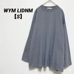 WYM LIDNM 長袖カットソー くすんだブルー コットン100% Sのサムネイル