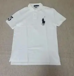 【美品】ポロラルフローレン 半袖ポロシャツ ビッグポニー 白