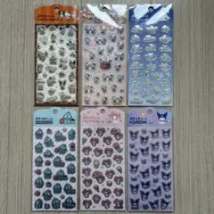 キャンドゥ　ぷくっとシール　サンリオキャラクターズ　6点セット