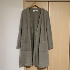 美品　MORABITO グレージュ　長袖ロングカーディガンのサムネイル