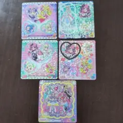 キミとアイドルプリキュア　名探偵プリキュア　 丸美屋 シール 5枚セット
