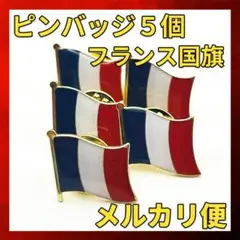 フランス 国旗 ピンバッジ 5個