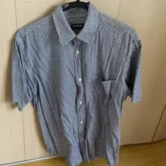 UNIQLO 半袖シャツ L ネイビーチェック