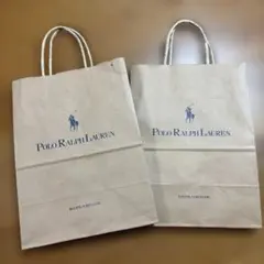 Polo Ralph Lauren ショップ袋 ショッパー 紙袋 2枚セット