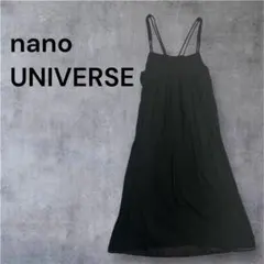 nano UNIVERSE キャミワンピース レディース ブラック 黒 FREE