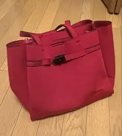 【新品未使用】ショッキングピンク トートバッグ