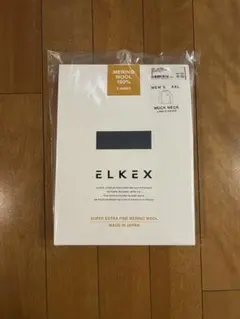 新品未使用 エルケクス 長袖Tシャツ メリノウール XXL ブルー
