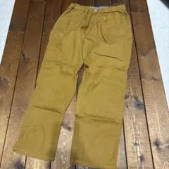 ジーユー　GU パンツ　キッズ　150 テーパード　茶系