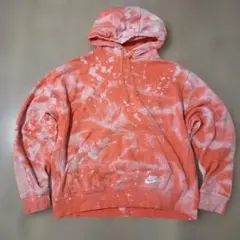 y2k00sナイキNIKE総柄刺繍ロゴパーカースウェットスモールスウィッシュ