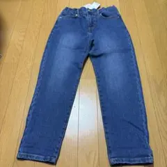 新品！グリーンレーベル デニムパンツ ブルー　股下約60㌢　140-150のサムネイル