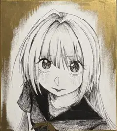 オリジナル 手書きイラスト 女の子