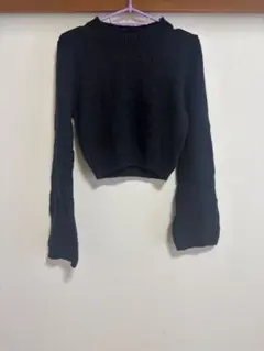 黒いニットセーター サイズF