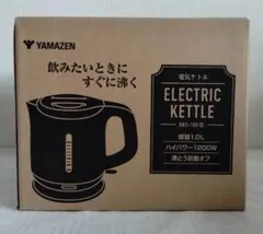 新品未使用箱不良 山善 温度調節機能付き電気ケトル YKN-C1280-B