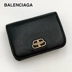 美品✨完売品 3つ折り財布 BALENCIAGA バレンシアガ BBモノグラム BALENCIAGA バレンシアガ 717790 BBモノグラム ミニウォレット