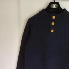 BEAMS　PLUS　シェトランド系　ラグランニット　L