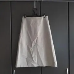 アンタイトル UNTITLED スカート ウール カシミヤ混 1 冬仕様 グレー