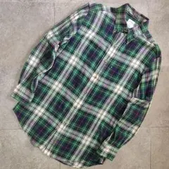【BrooksBrothers】ロゴタグ ボタンダウンフランネルシャツ