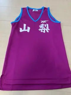 ASICS 陸上競技シャツ 紫色 Sサイズ 日本製　山梨代表
