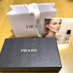 PRADA & DIOR 空箱 2点セット&サンプル