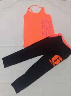 フィールサイクル トレーニング用タンクトップとレギンスセットMsize