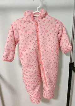 Hot Biscuits 花柄ジャンプスーツ ピンク Ｌサイズ