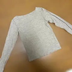 Plage リブニット 長袖 グレー