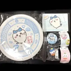 ちいかわ　くら寿司　ハチワレ　皿　缶バッジ　フィギュア　カード　ビッくらポン